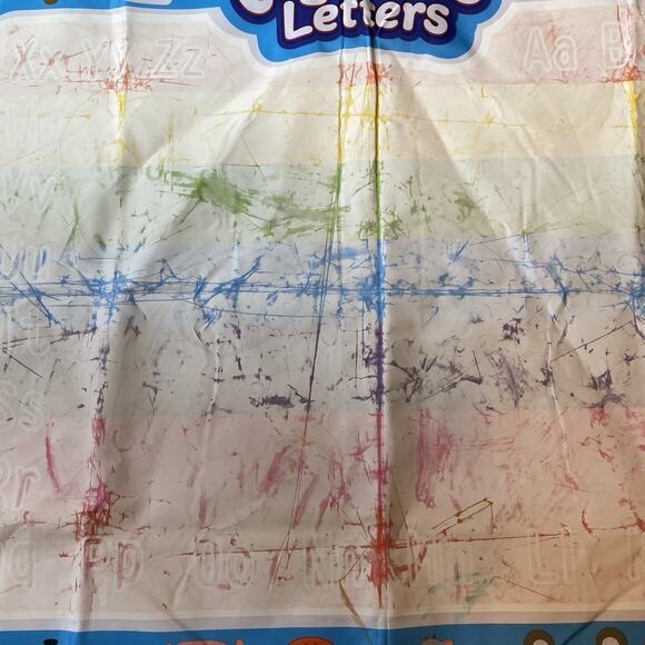 Cognitive Letters Large Mat 32x38”Kids Aqua Drawing Coloring Education Mats - Picture 6 of 9